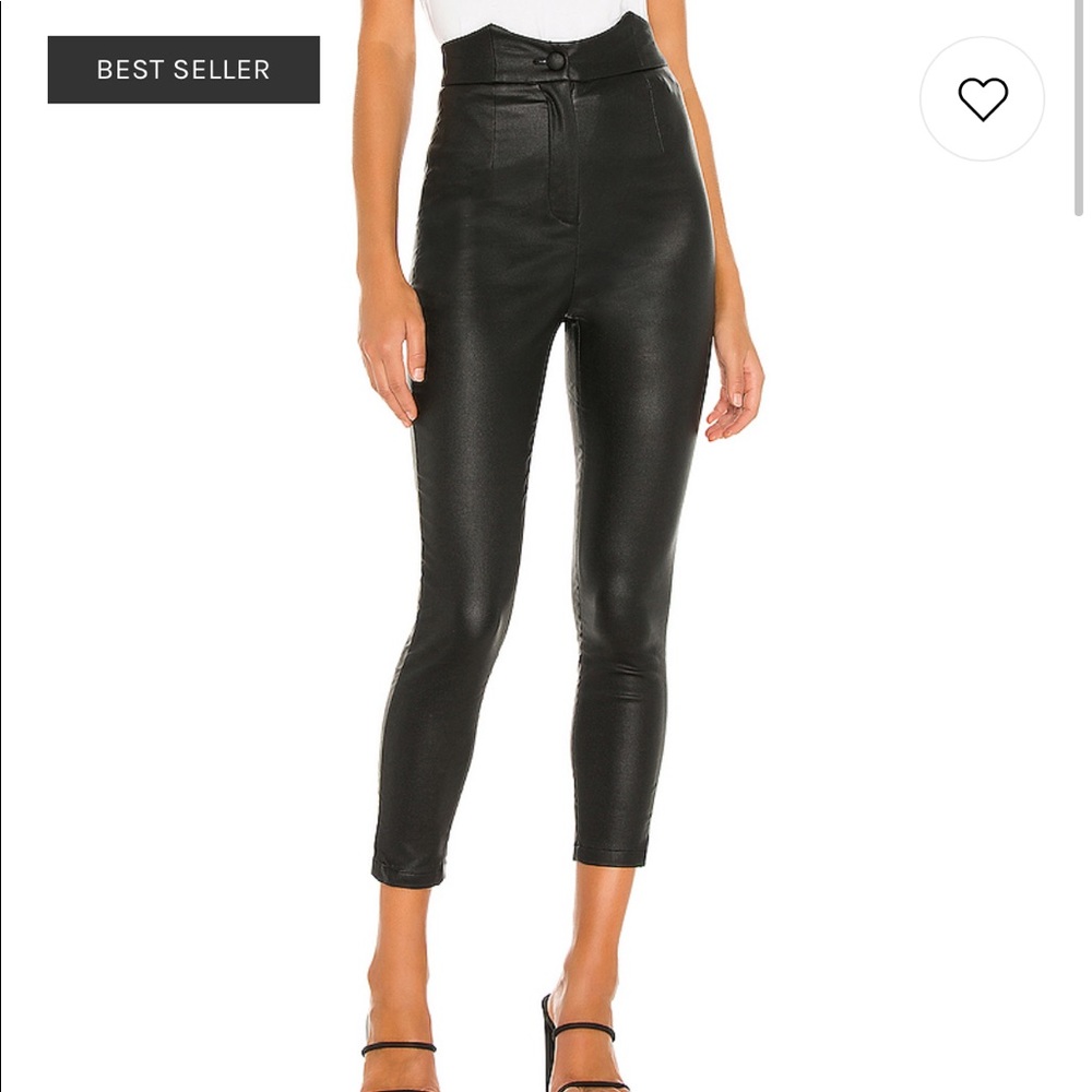 Women RetroFête black Tally Pleather pants